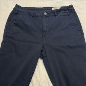 Cosmic Blue Love cuffed skinny pants